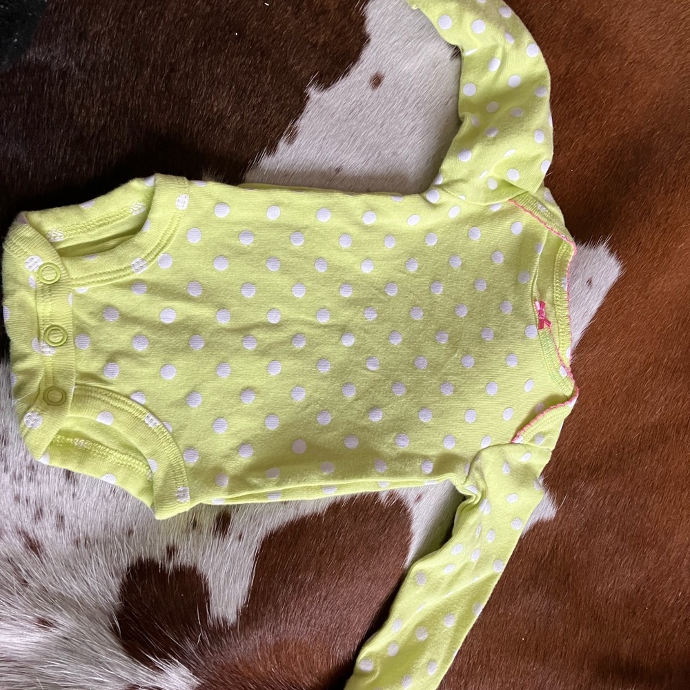 Polka Dot Long Sleeve Kids One Piece